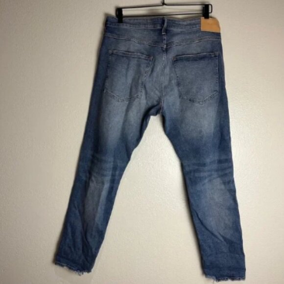 Skinny Denim Jeans Pants Size 36 Distressed - Picture 1 of 7